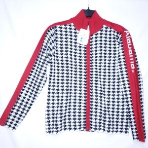 Alabama Crimson Tide Houndstooth Zip Sweater